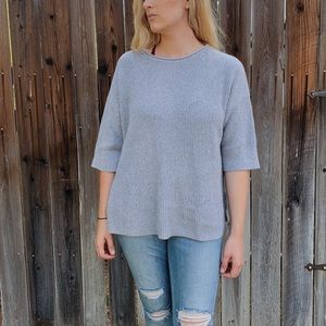 Gray oversized sweater